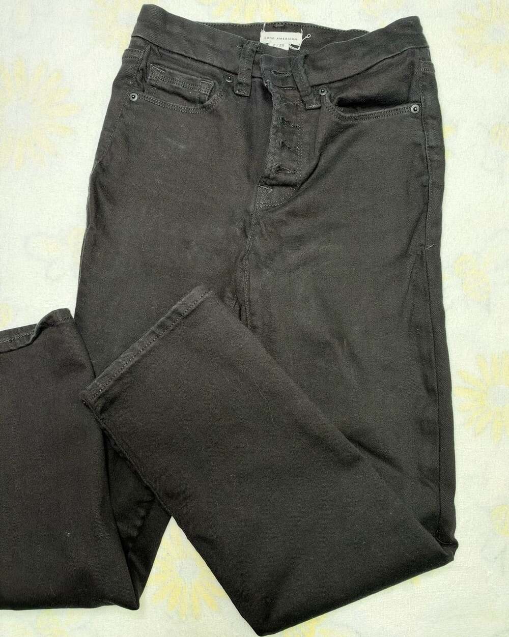 Good American Black Skinny Jeans Size 2/26